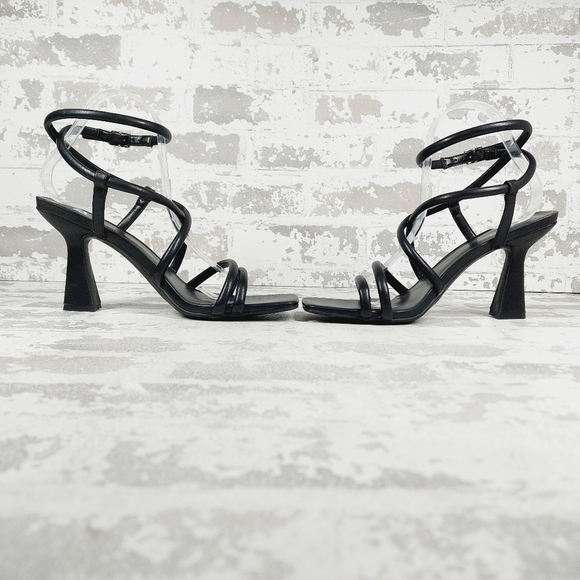 New BP. Ashlyn Square Toe Strappy Sandal In Black T48 - Picture 7 of 13